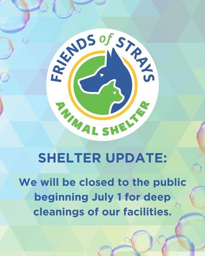 FOS closed for deep cleaning beginning July 1