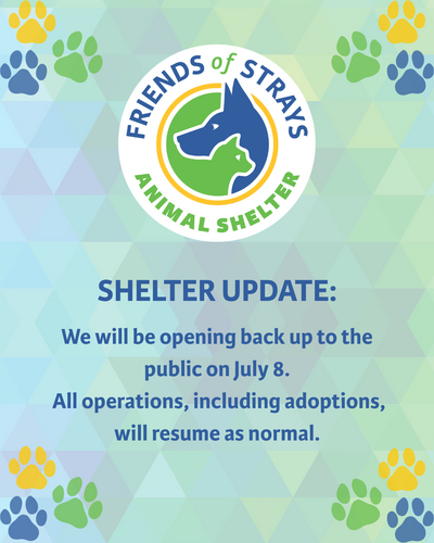 FOS OPENING BACK UP TO THE PUBLIC JULY 8