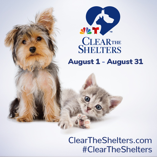 Clear the Shelters is August 1-31, 2022!