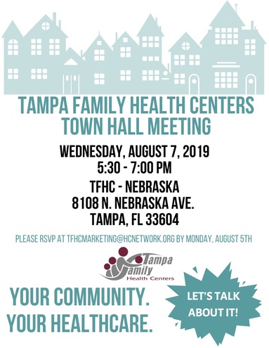 Tfhc   town hall meeting event flyer