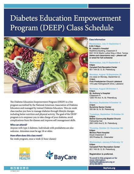 Deep class schedule updated 7.26.19