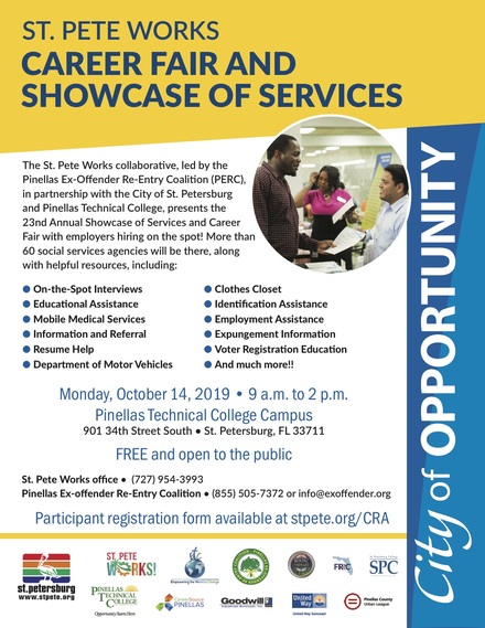 Showcase of services and career fair 2019 flyer