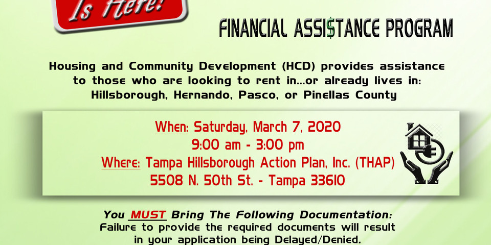 2nd flyer financial assist.