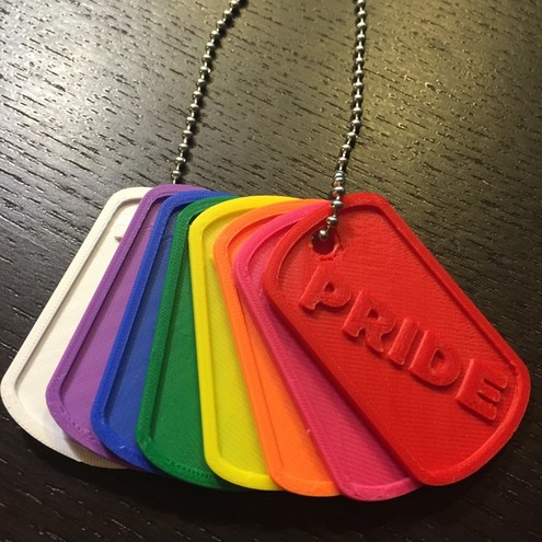 3D Printed Pride Tag