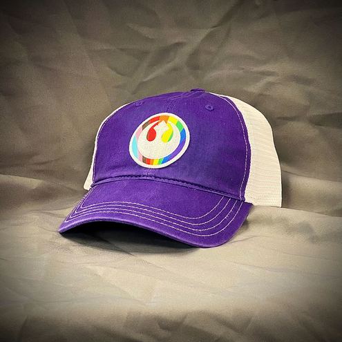 Pride Rebel Alliance Embroidered Patch Hat - Purple