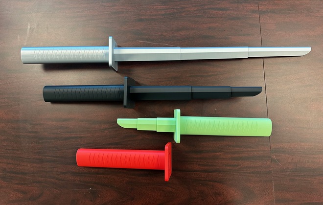 3D Printed Collapsable Ninja Sword